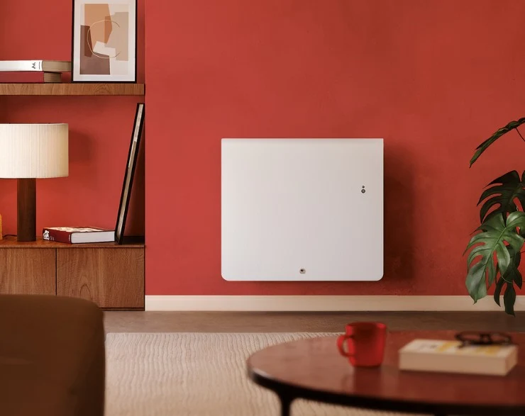 Radiateur électrique Equateur 5 - 750W connecté inertie horizontal blanc - Thermor 427636