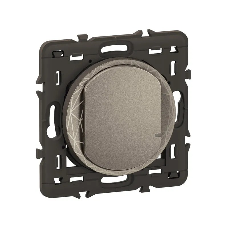 Commande simple pour éclairage et prises sans fils Céliane With Netatmo - Titanium - Legrand CT0402