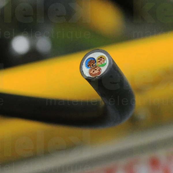 Câble électrique rigide cuivre à la coupe 3G10 mm2 R02V3G10