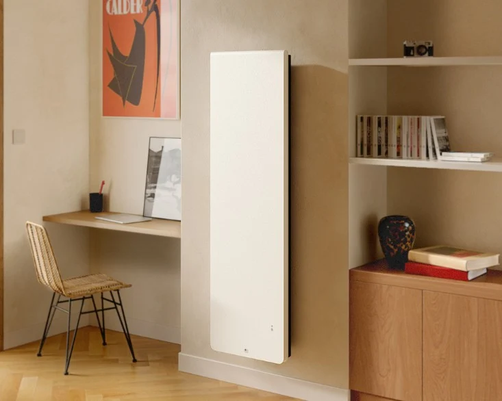 Radiateur électrique Equateur 5 - 1000W connecté inertie vertical blanc - Thermor 428404
