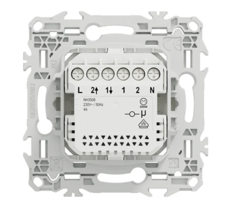 Schneider Wiser Odace - commande pour volet roulant Zigbee blanc - S920567