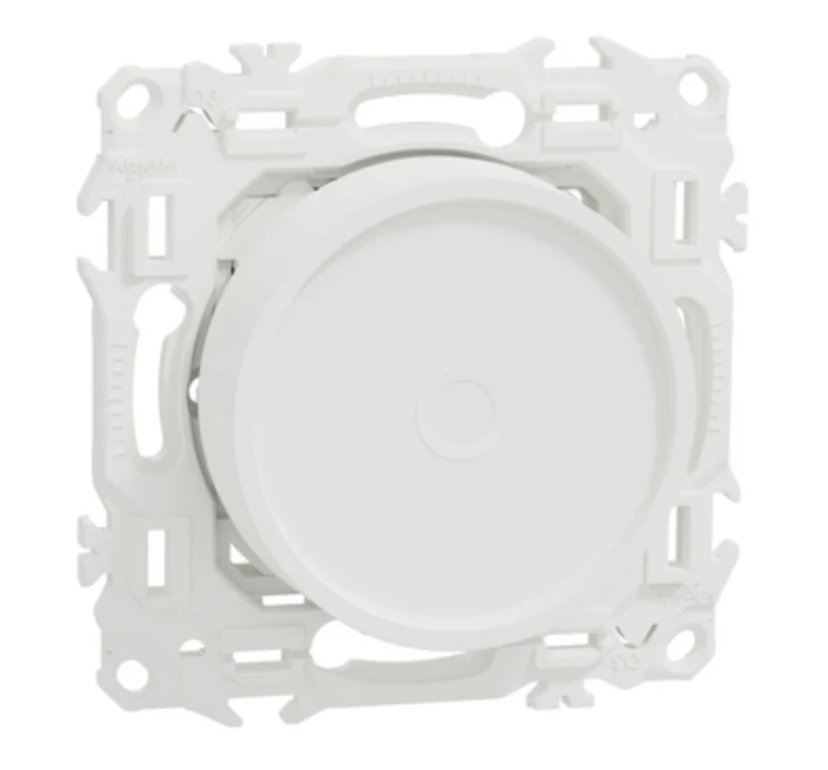 Schneider Wiser Odace - variateur rotatif led connecté Zigbee blanc - 2 ou 3 fils S920513