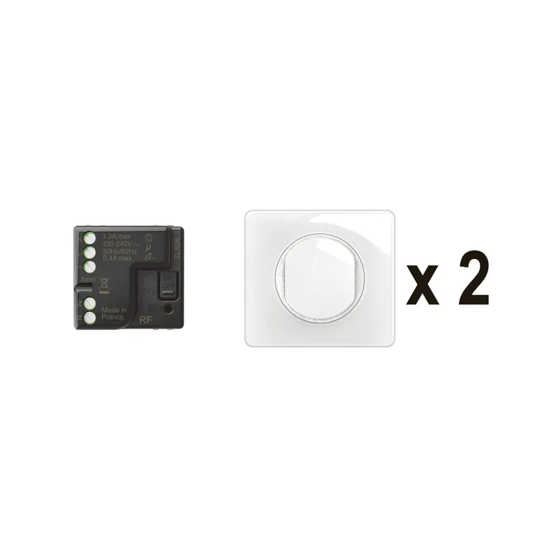 Prêt-à-Poser Céliane créer un va-et-vient, micromodule+2cdes Self-e - Blanc LEGRAND CB5405