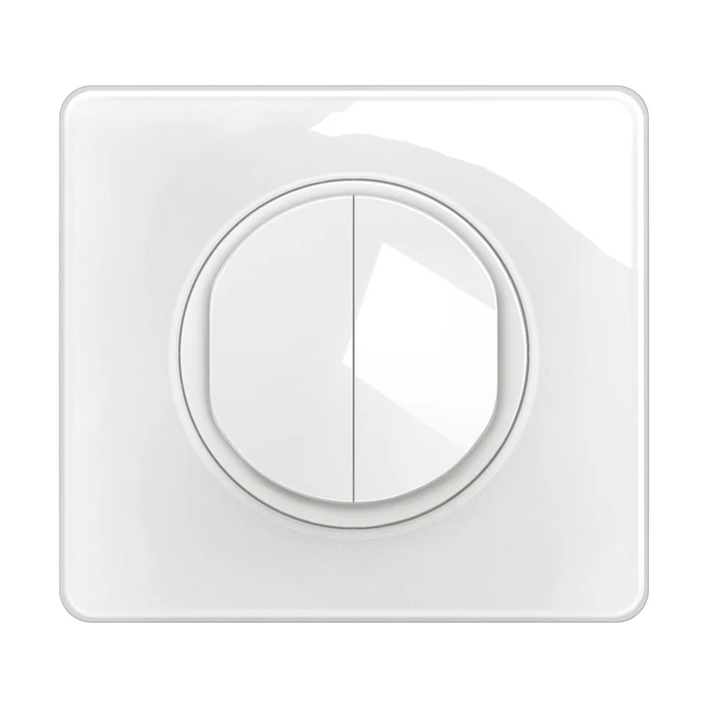 Legrand Céliane Interrupteur double va-et-vient blanc - complet