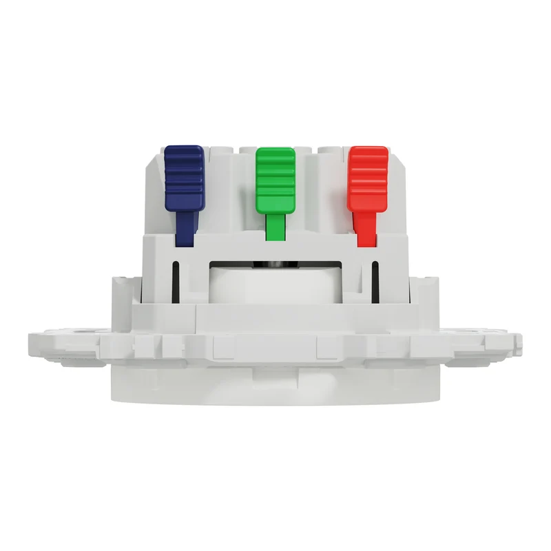 SCHNEIDER Odace - prise de courant 2P+T affleurante blanc craie - S920052