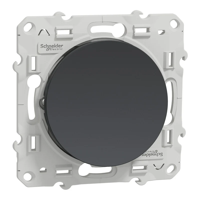 Schneider Odace - Bouton poussoir anthracite - S540206