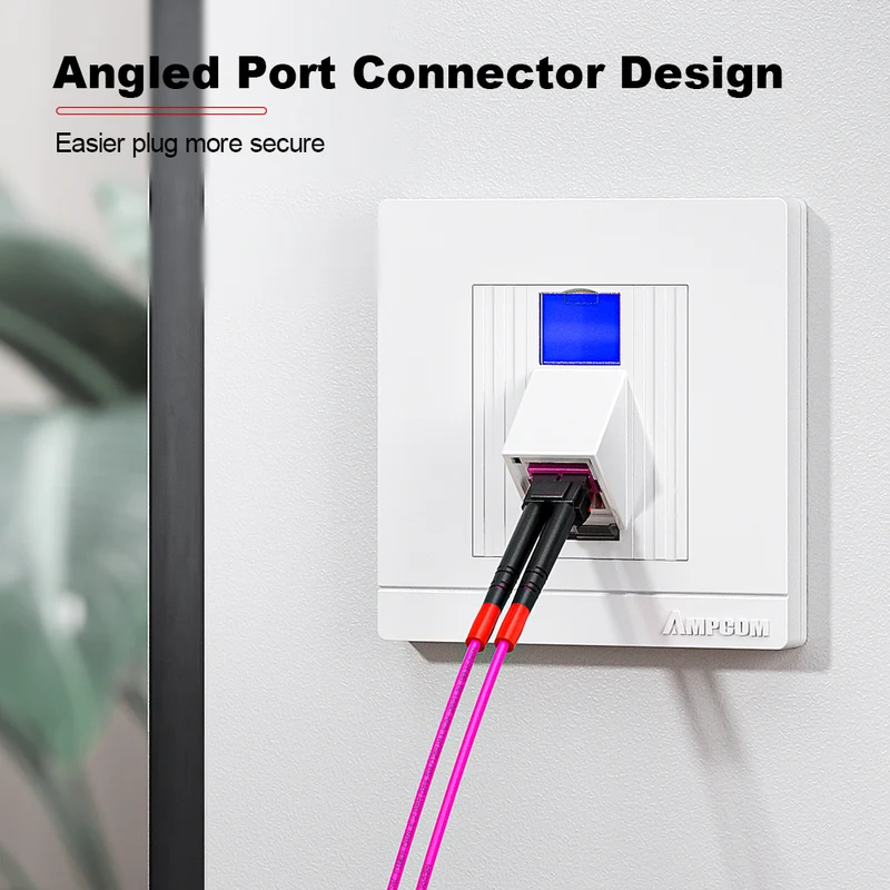 AMPCOM X86 Network Faceplate, PC+ABS Full-screen Housing With Dual-color Label, Compatible With Keystone Module and Fiber Optic Adapter
