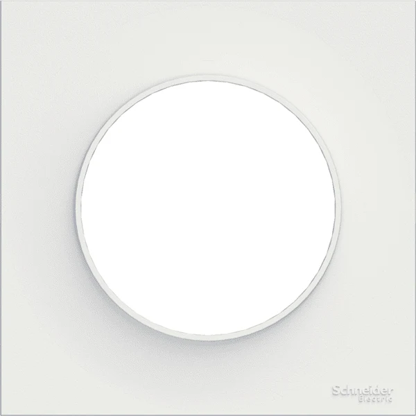 Schneider Odace STYL plaque simple 1 poste blanc - S520702