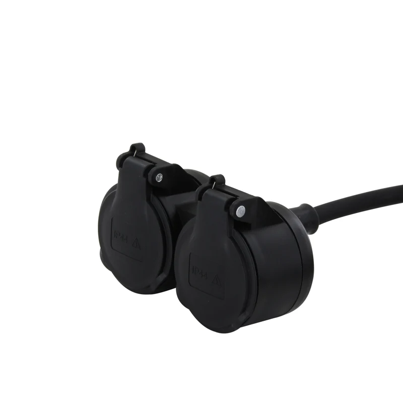 Extension cord HO5RR-F 3 x1,5mm2- IP44 Dual-Head - 10m - SCH