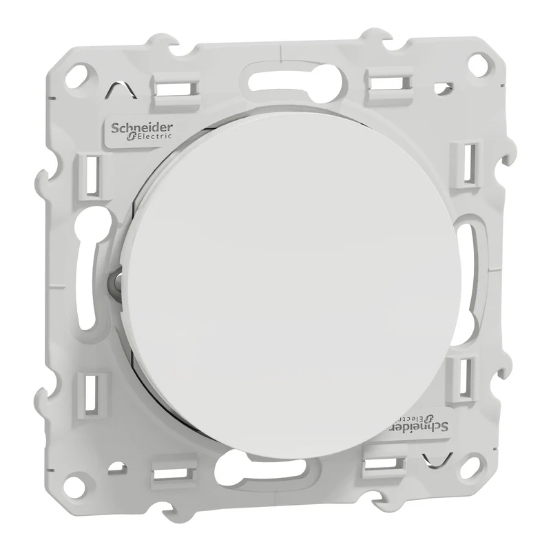 Permutateur Blanc, 10 A, à vis Odace Schneider Electric S520205