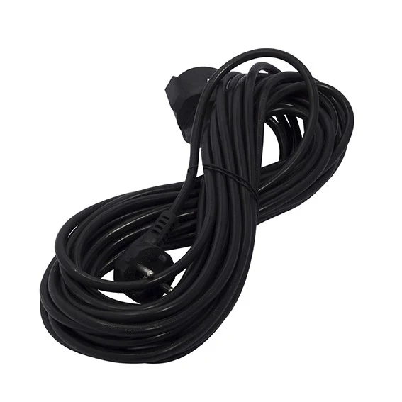 Extension lead - Black - 10 m (SCH)