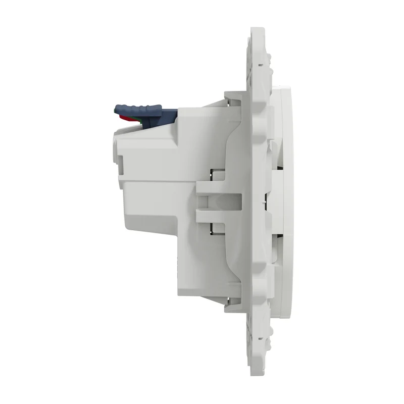 Schneider Odace prise de courant - 2P+T affleurante blanc - connexion rapide - S520052