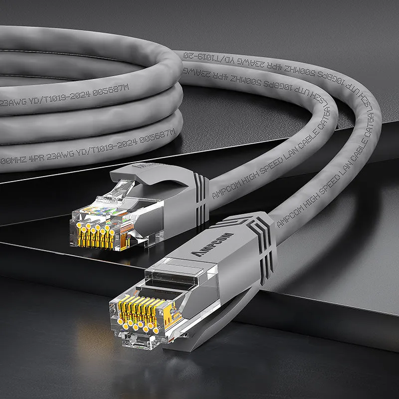 AMPCOM CAT6a 24AWG UTP LSZH Network Patch Cable for Data Center Cabling or Surveillance System Wiring