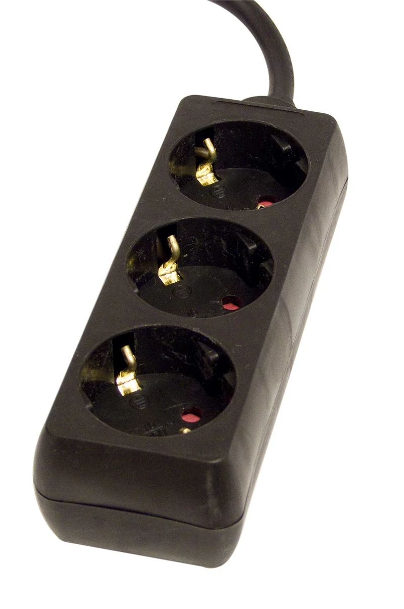 Power strip 3 x 16 A - 3 m - Black (SCH)