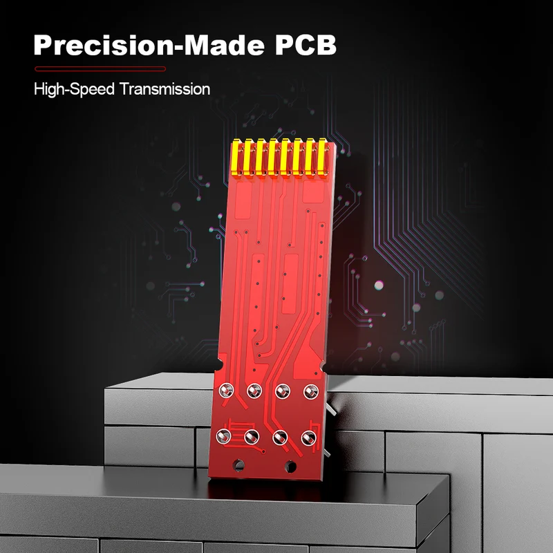 AMPCOM Cat6a Zinc-Alloy Shielded Tool-Free RJ45 Connector for 22-24 AWG Ethernet Cable