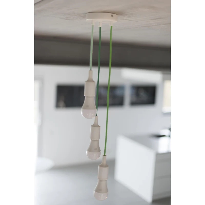 Fabric cable, mint silk - 3 m