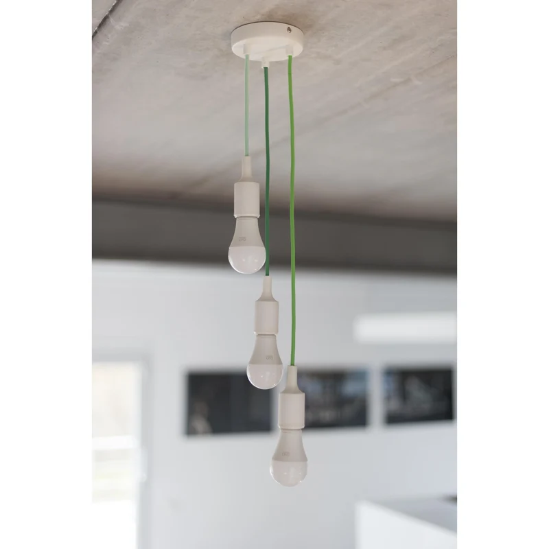 Fabric cable, mint silk - 3 m