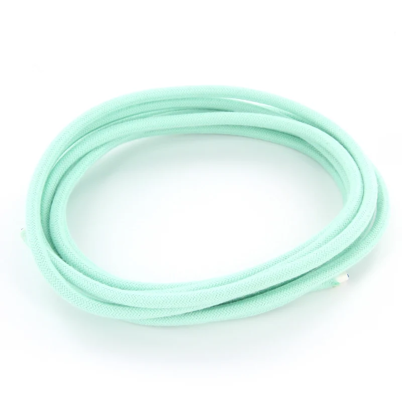 Fabric cable, mint silk - 3 m