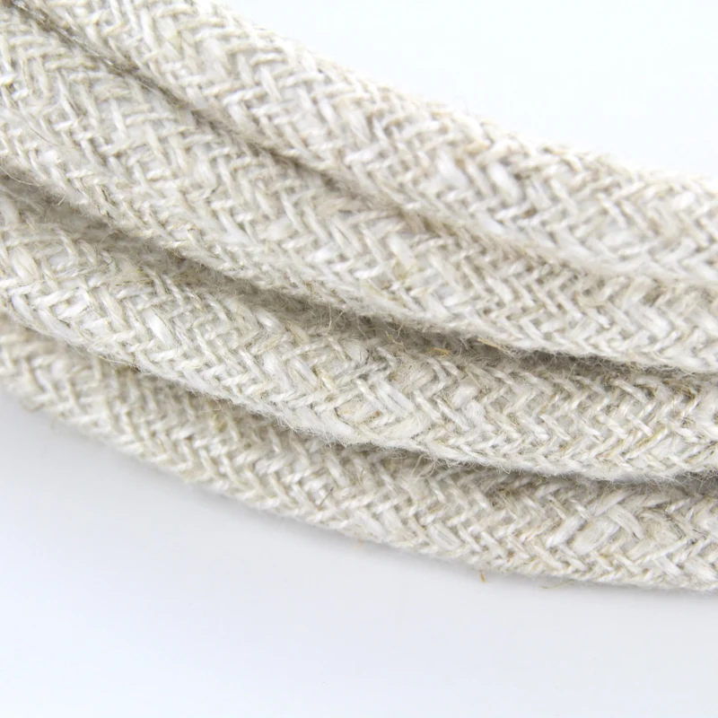 Fabric cable - 3 m - Neutral natural linen