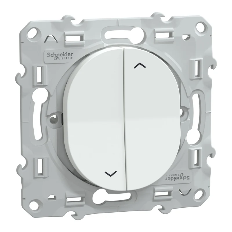 Schneider Ovalis interrupteur volets roulants blanc - S320208