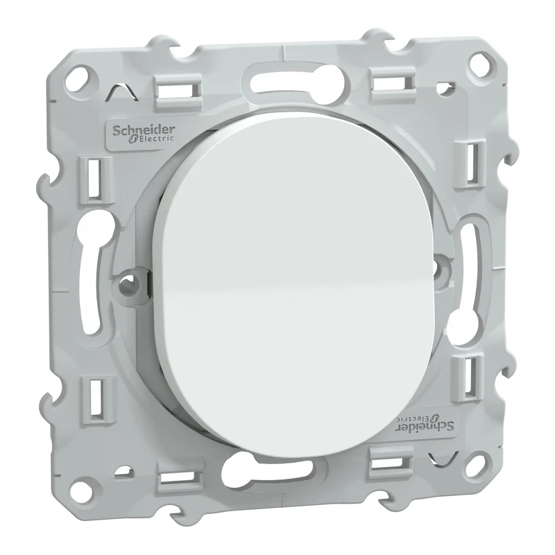 Schneider Ovalis interrupteur va et vient blanc - S320204