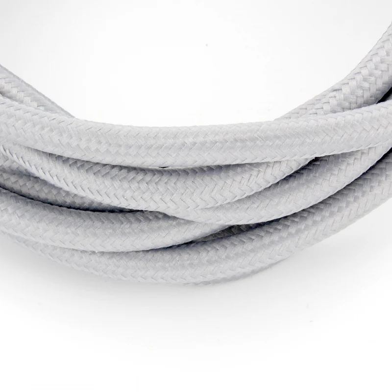 Grey fabric cable 3 m