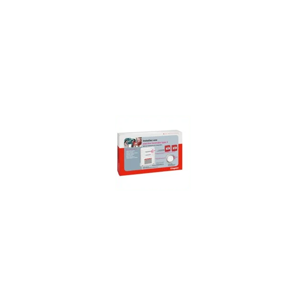 Tableau d'alarme incendie de type 4 230V 1 boucle prêt-à-poser - Legrand 140563