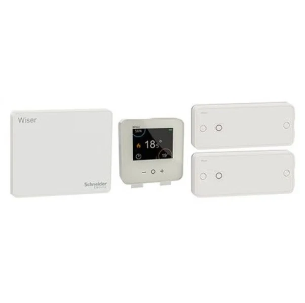 Kit thermostat connecté Wiser pour radiateurs électriques - Schneider CCTFR6905G2