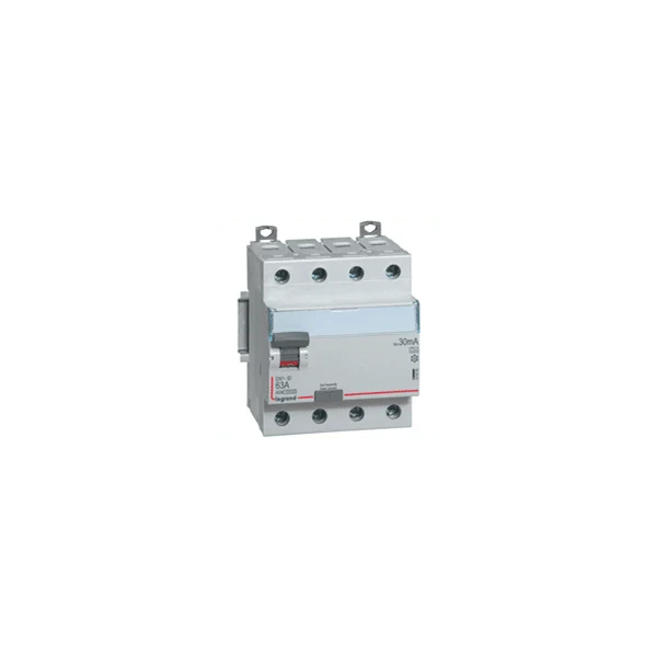 Interrupteur différentiel DX3-ID 4PG 63A type AC 30MA LEGRAND 411662
