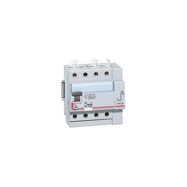 Interrupteur différentiel DX3-ID 4PG 40A type AC 30MA TGA LEGRAND 411652