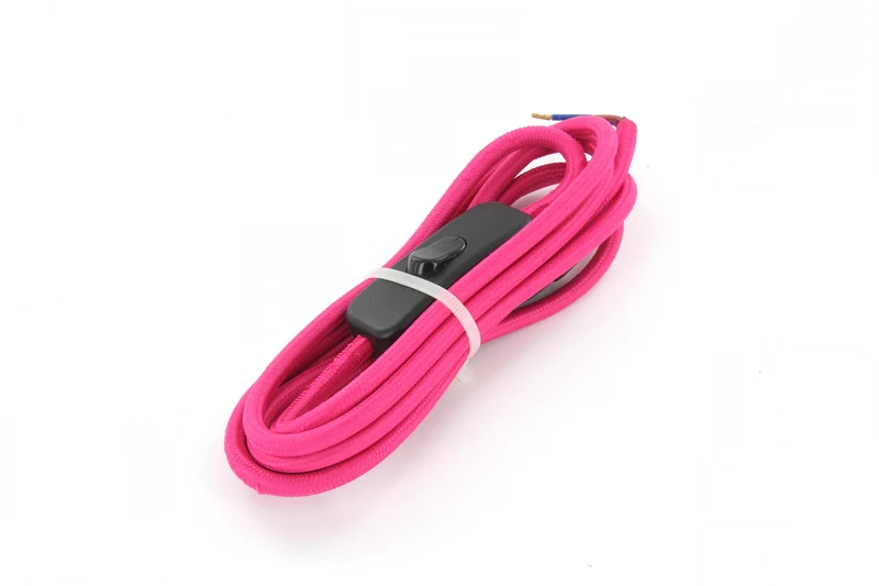 Cable with switch - 2 m - Pink