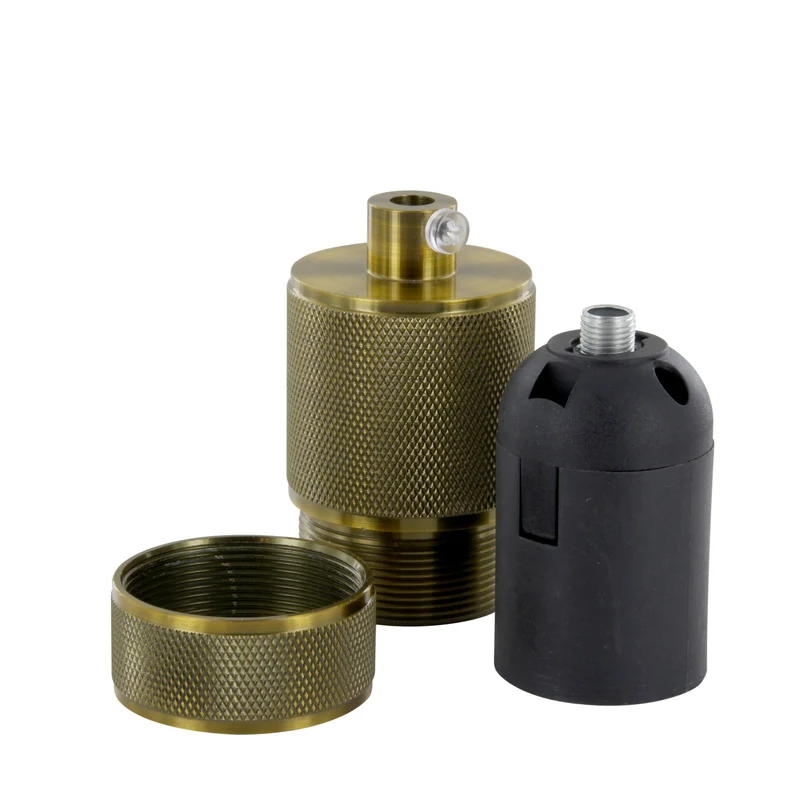 Aluminum lampholder - brass