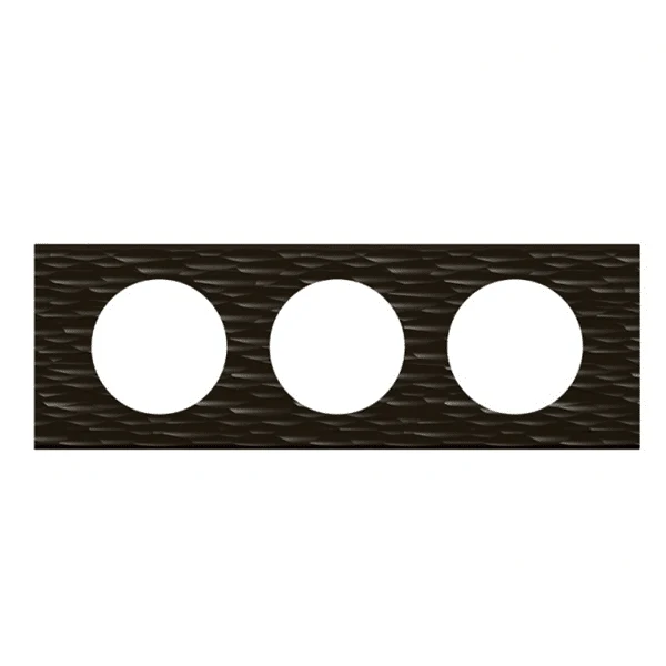Céliane plaque matière 3 postes Corian® Gougé 069023