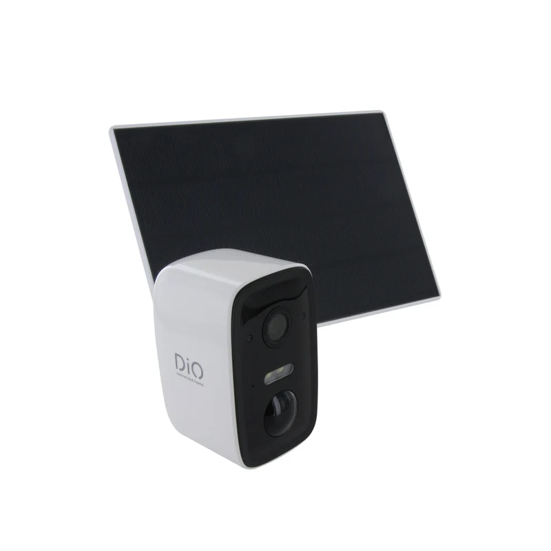 Wireless outdoor WiFi camera with solar panel