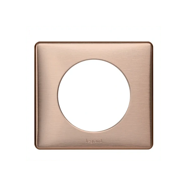 Céliane plaque métal 1 poste Copper - Legrand 068991