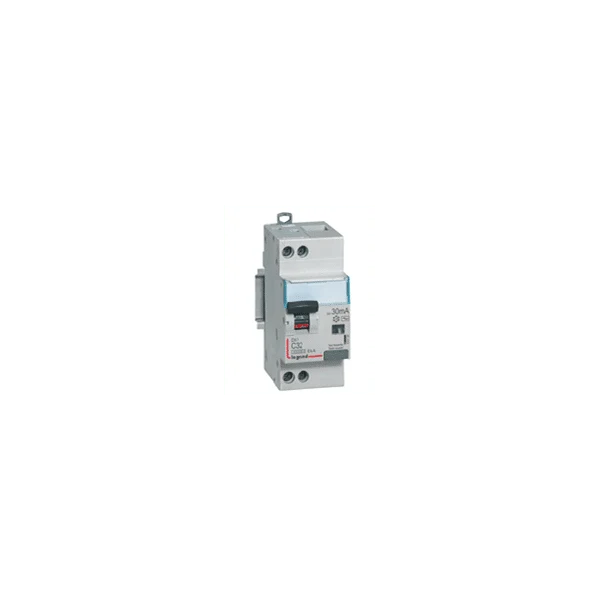 LEGRAND disjoncteur différentiel DX³ 4500 vis/vis U+N 230V 16A Type HPI 30 mA 6 kA Courbe C 2 modules 410753