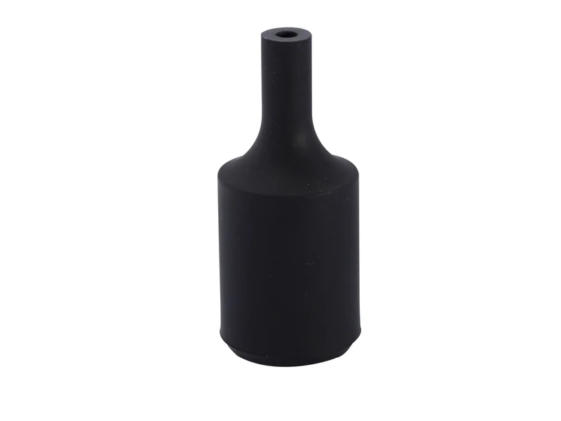 E27 silicone lamp holder - black