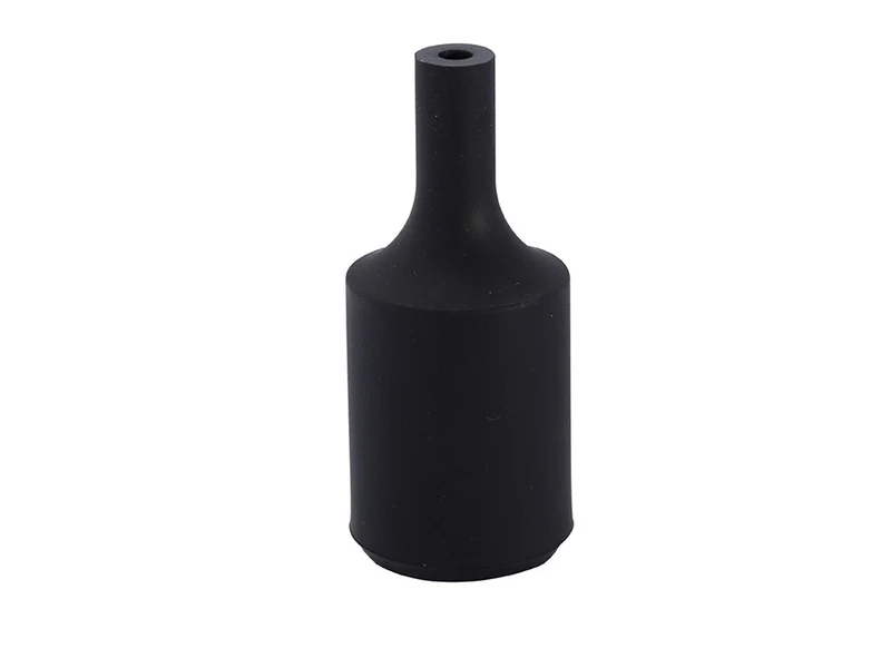 E27 silicone lamp holder - black