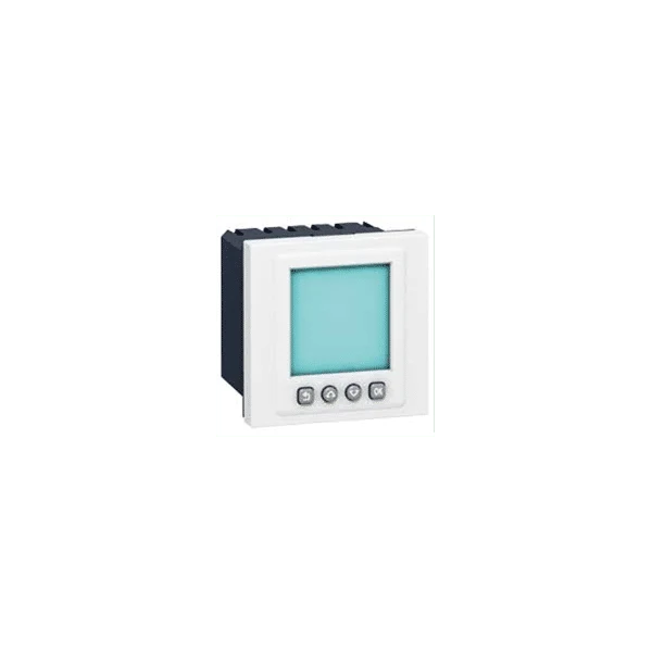 Interrupteur horaire programmable programme Mosaic 2 modules Blanc LEGRAND 078425