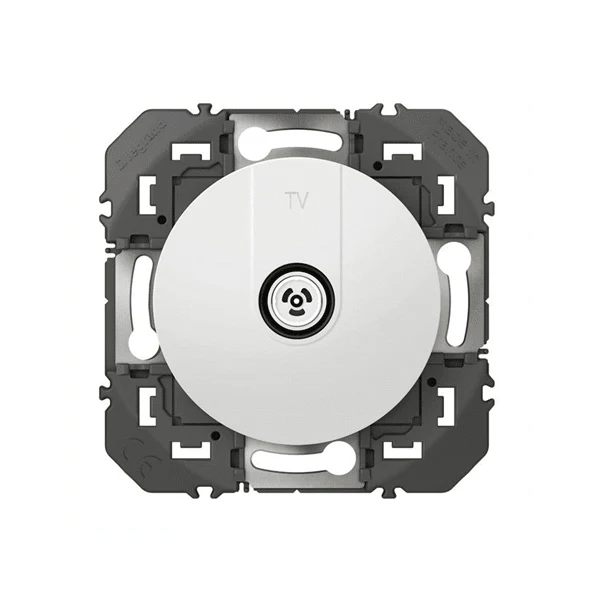 Legrand Dooxie prise TV étoile blindée finition blanc 600351