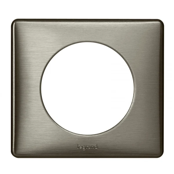 Céliane plaque métal 1 poste Tungstène - Legrand 068971