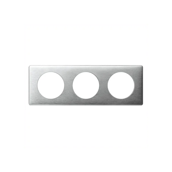 Céliane plaque anodisée 3 postes Aluminium 068923
