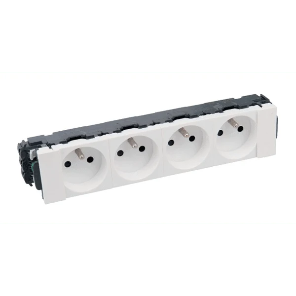 Prise Mosaic 4X2P+T CLIP DIRECT LEGRAND 077104L