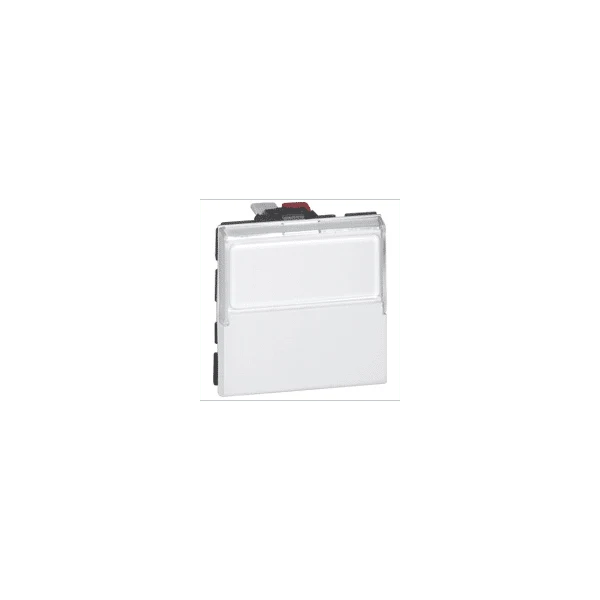 Poussoir inverseur porte étiquette Mosaic Blanc antimicrobien 2 modules LEGRAND 077043L
