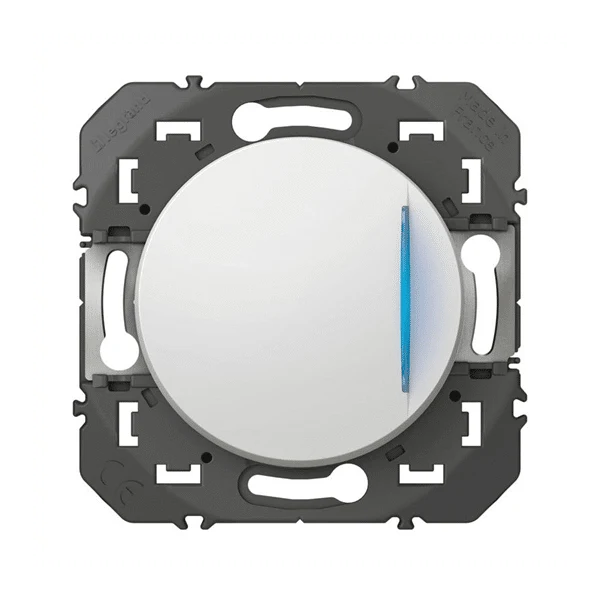 Legrand Dooxie poussoir lumineux blanc livré avec voyant 600016