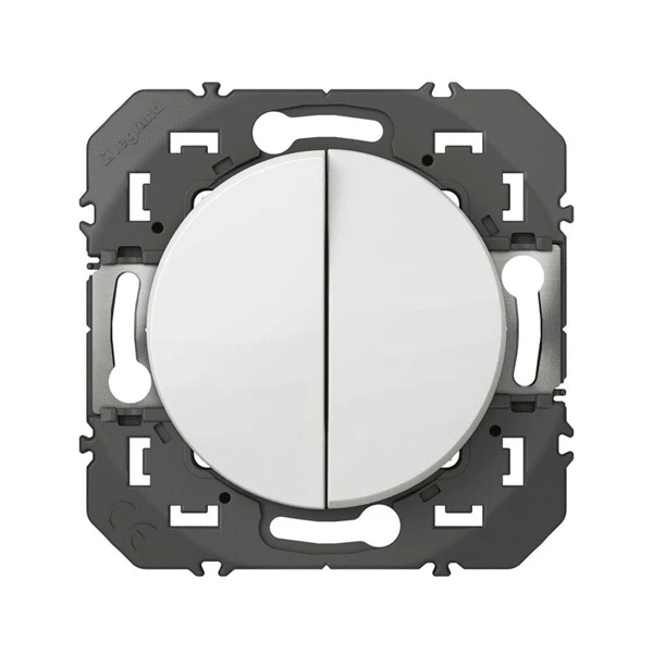 Legrand Dooxie double poussoir finition blanc 600008