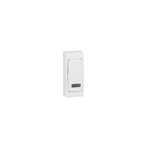 Poussoir à voyant appareillage saillie complet version étroite LEGRAND 086088