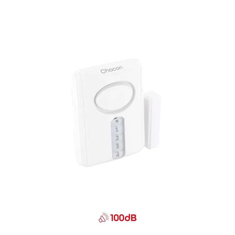 Opening detector with alarm + code