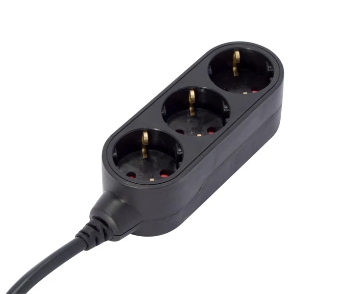 Power strip 3 x 16 A - 0.5 m - Black (SCH)
