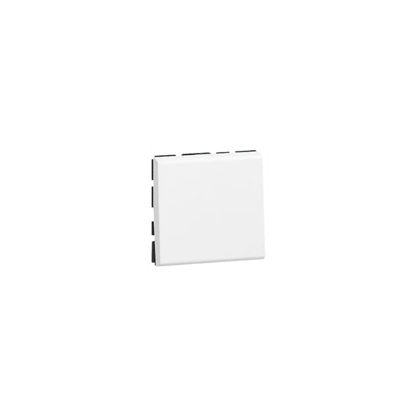 Poussoir programme Mosaic 2 modules 250V 6A Blanc LEGRAND 077040L